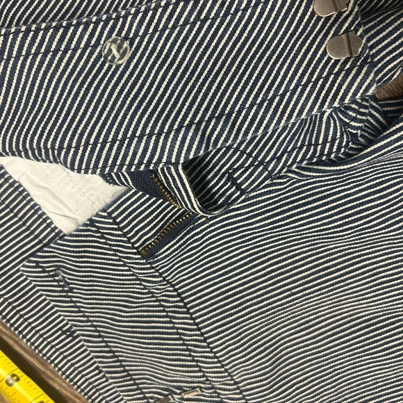 Guess Y2K sz27 cotton striped low waisted flare OG Y2K fit striped navy/white - Picture 7 of 11